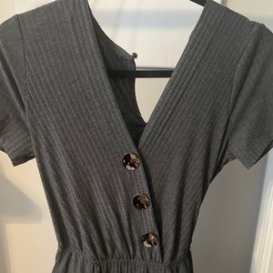 Long gray jumpsuit